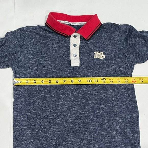 Raging Bull Red White Blue Polo Shirt Yon Andre Rugby Women Size XS - Picture 12 of 15